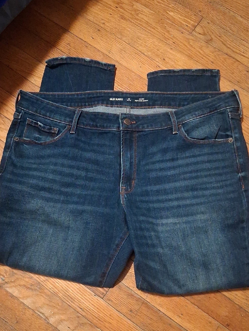 Old Navy Indigo Blue Straight-Leg Jeans